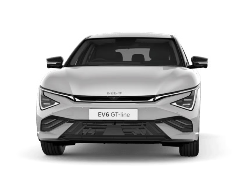 Kia Syros compact SUV in blue, front-three-quarter view